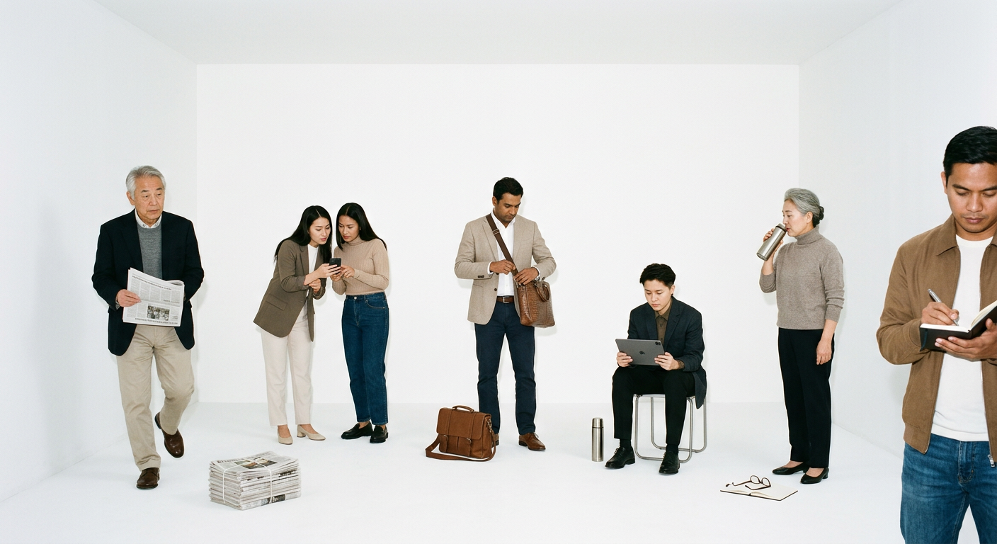 Lectores de noticias locales de Asia