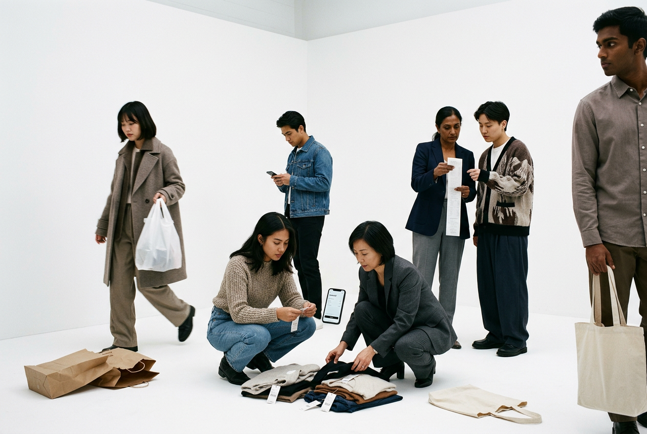 Compradores asiáticos con culpa por la moda rápida